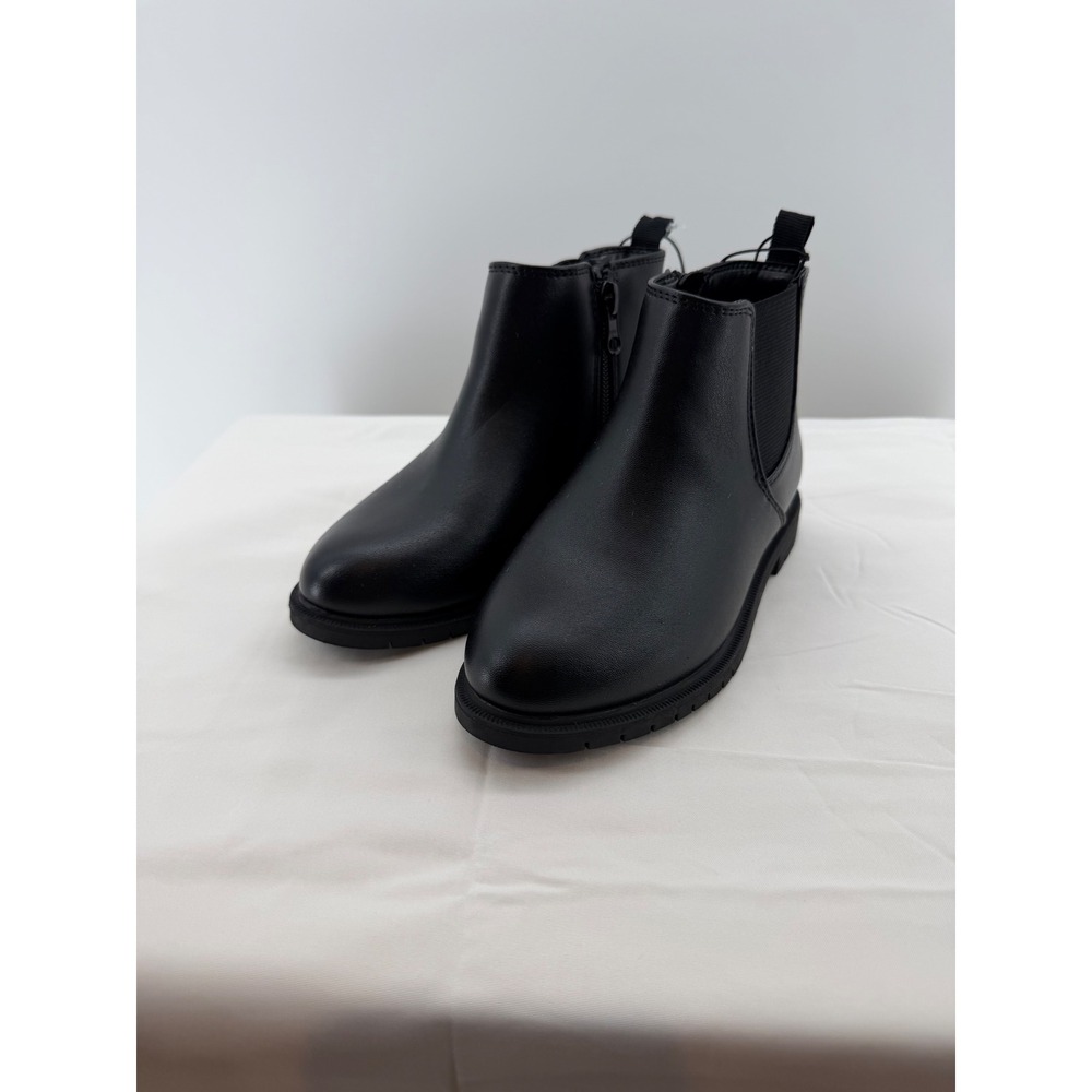 Cat & Jack Dress Boots Girls Size 11 Black NWT Side Zip Chelsea Ankle Boots
